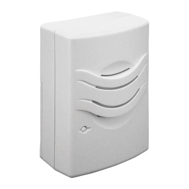 IQ America Wireless Plugin Contemporary Door Bell Receiver ONLY 2 Melody Notes 100 foot Range White - Door Bell Chime