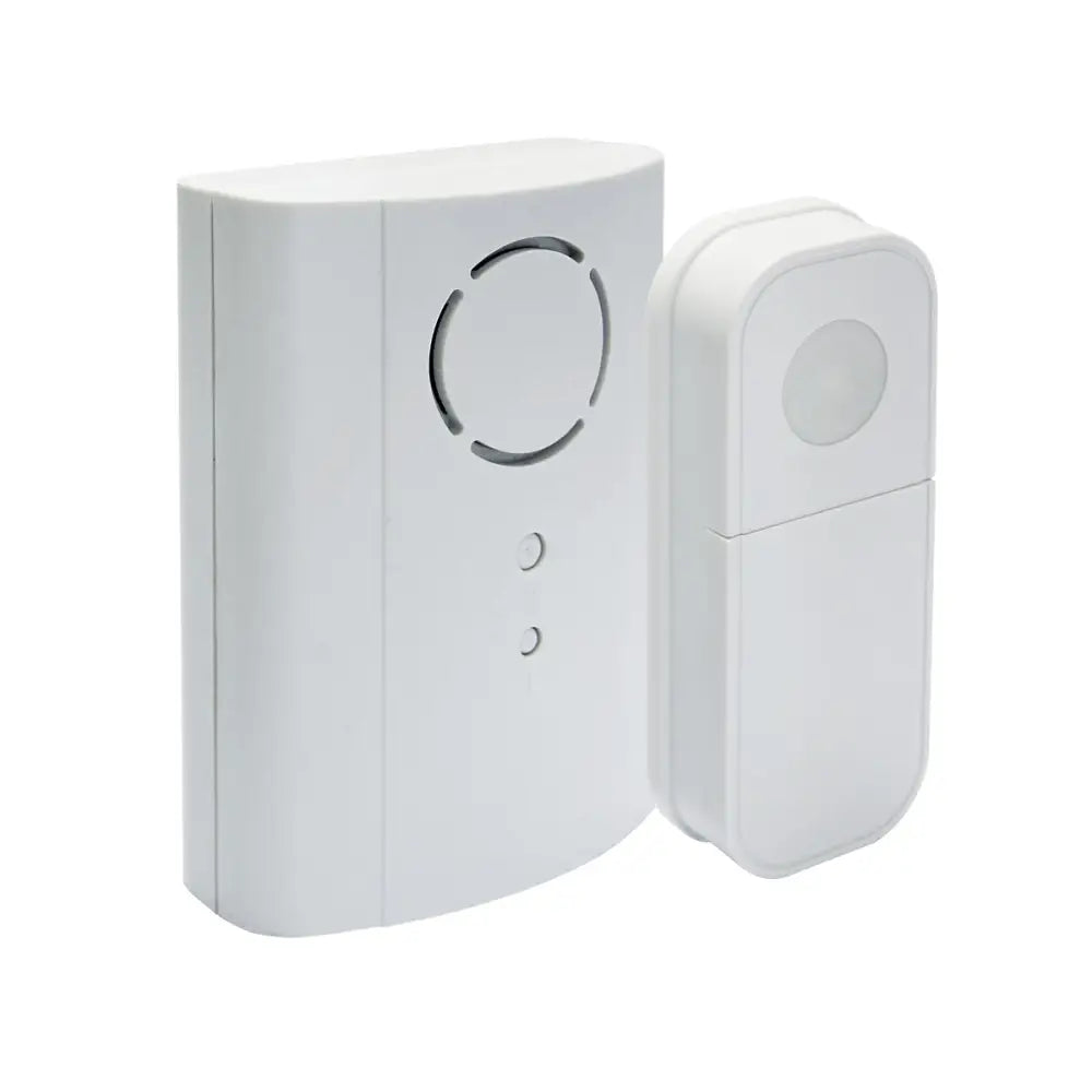 IQ America Wireless Plugin Door Bell with Pushbutton 2 Melody Notes 100 foot Range White - Door bell chime