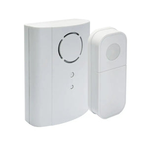 IQ America Wireless Plugin Door Bell with Pushbutton 2 Melody Notes 100 foot Range White - Door bell chime