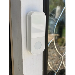 IQ America Wireless Plugin Door Bell with Pushbutton 2 Melody Notes 100 foot Range White - Door bell chime