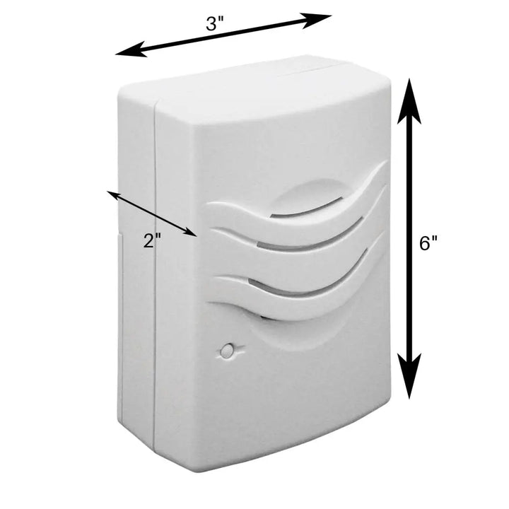 IQ America Wireless Plugin Door Chime Door Bell 2 PushButtons 2 Melody Notes 100 foot Range White - Plug in Door Bell