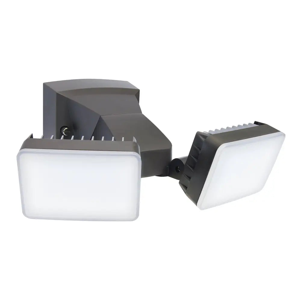 IQ AmericaDusk-to-Dawn Security Flood Light w Timer 2100 Lumen LED Eave Soffit or Wall Mount Weatherproof Commercial