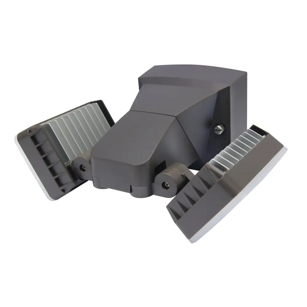 IQ AmericaDusk-to-Dawn Security Flood Light w Timer 2100 Lumen LED Eave Soffit or Wall Mount Weatherproof Commercial