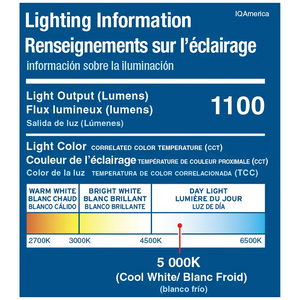 LED Outdoor Motion Sensor Security Floodlight – 1100 Lumens 180° Detection Weatherproof Design Versatile Eave or Wall