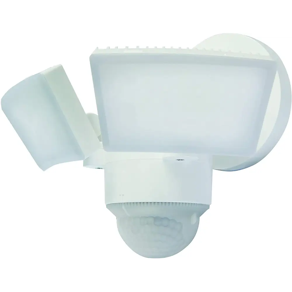 LED Outdoor Motion Sensor Security Floodlight – 1100 Lumens 180° Detection Weatherproof Design Versatile Eave or Wall