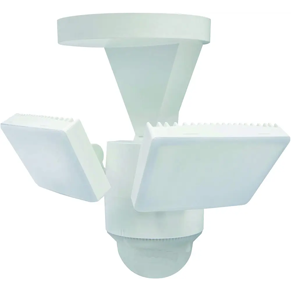 LED Outdoor Motion Sensor Security Floodlight – 1100 Lumens 180° Detection Weatherproof Design Versatile Eave or Wall