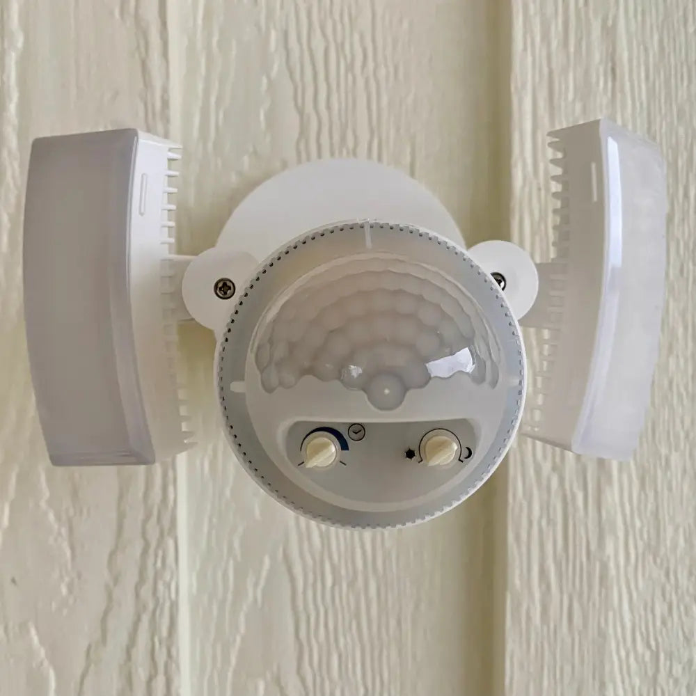 LED Outdoor Motion Sensor Security Floodlight – 1100 Lumens 180° Detection Weatherproof Design Versatile Eave or Wall