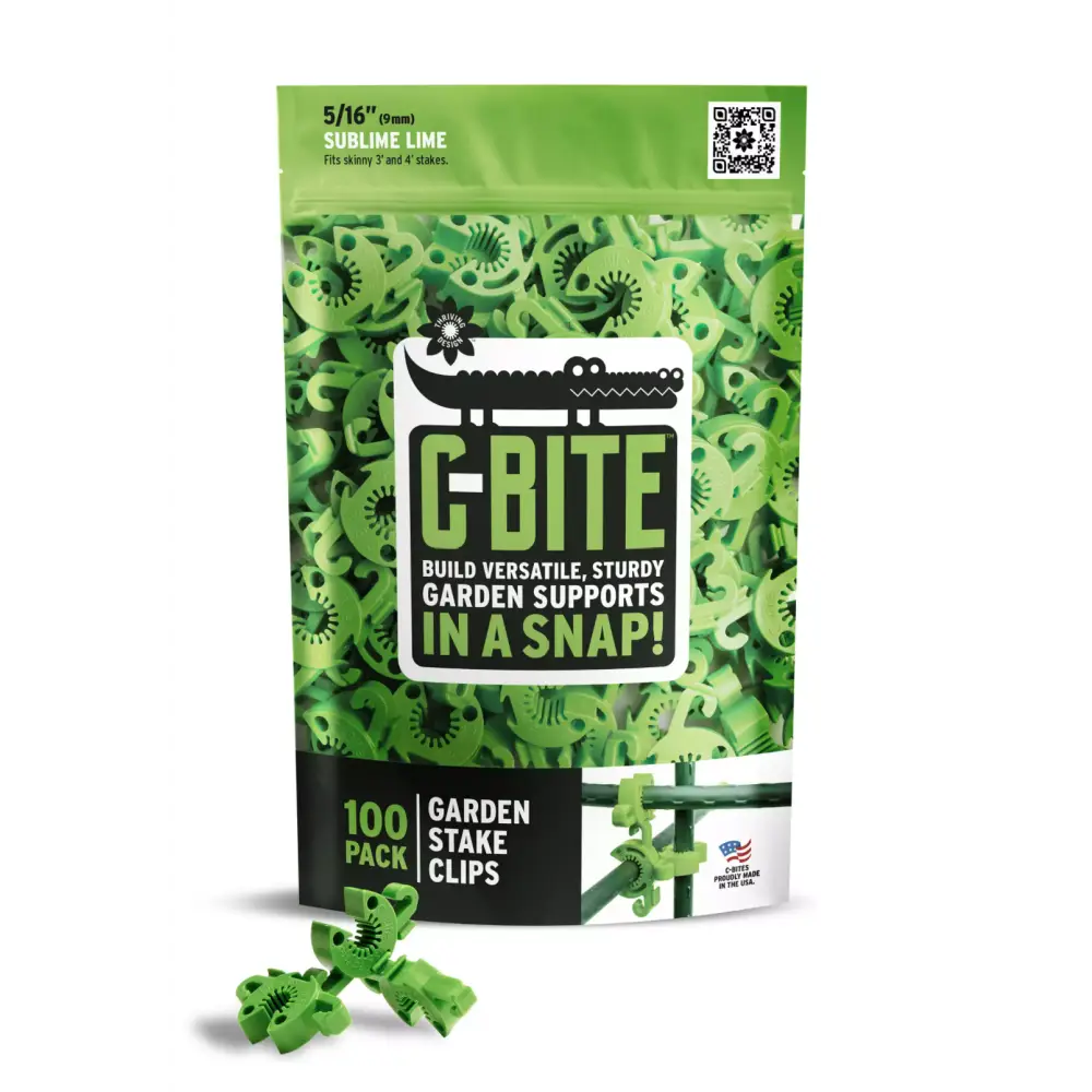 C-Bites Garden stake clips for 5/16 in
