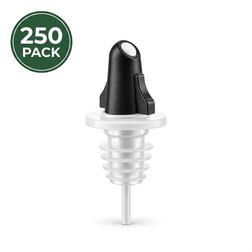 Pouro® Black Alcohol, Liquor, Mix and Syrup Bottle Pouring Spout