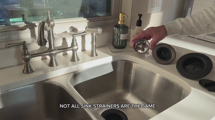 Flex Strainer Sink Drain Strainer - Fits Standard 3.5″ Drains & Garbage Disposals | Made in USA