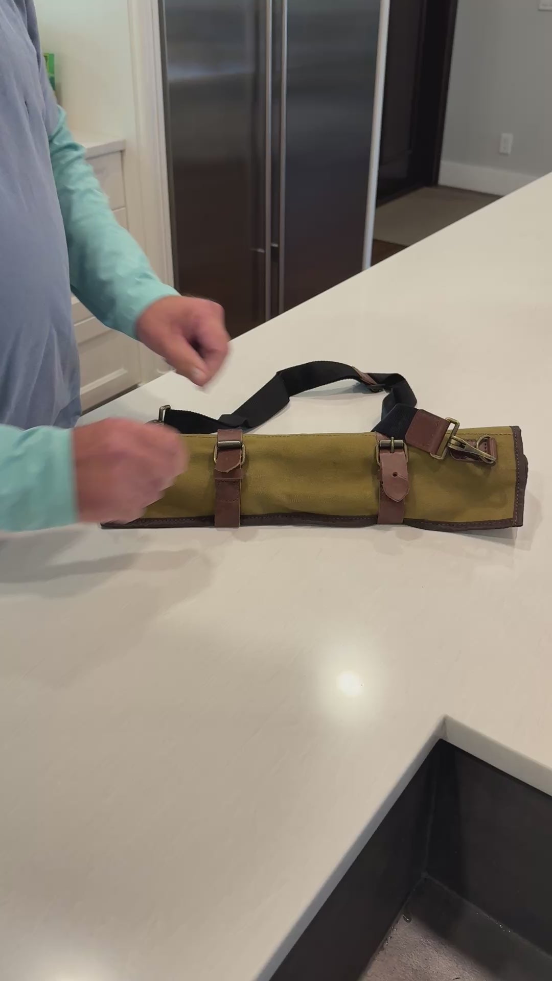 Blade Guard® Waxed Canvas Chef Knife Roll Bag - 5 pocket