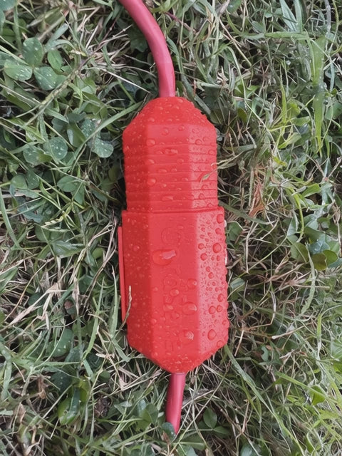 CordSafe Outdoor Extension Cord Plug Cover - Weather-Resistant Plug Protector for Christmas Lights 12-18 AWG, Made in USA