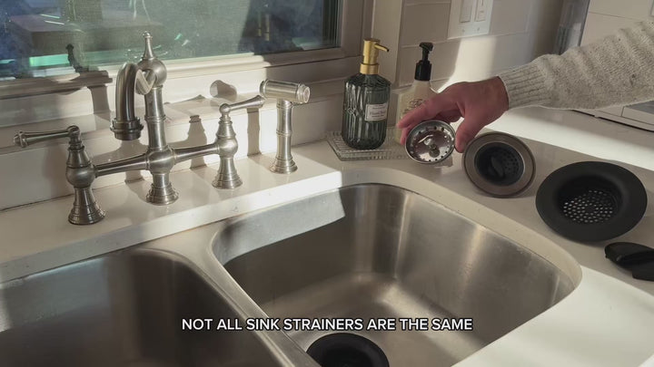 Flex Strainer Sink Drain Strainer - Fits Standard 3.5″ Drains & Garbage Disposals | Made in USA