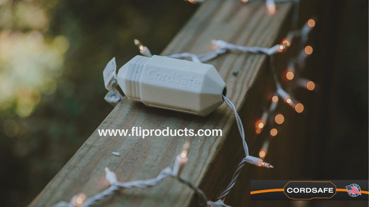 CordSafe PLUS Outdoor Extension Cord Safety Cover - Weather-Resistant Plug Protector for 12-18 AWG | Made in USA | FLI Products