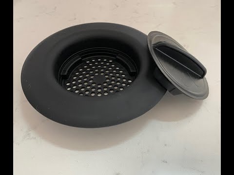 
            
                Load and play video in Gallery viewer, Flex Strainer Kitchen Sink Strainer Basket Replacement and Drain Stopper Plug, 2N1, fits 3-1/2” drains, 5-1/4” Diameter, USA Made Black
            
        