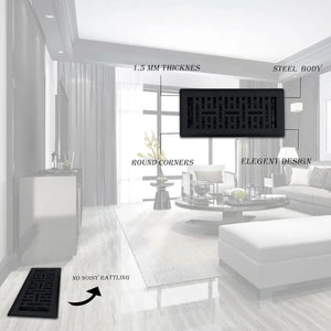 Sierra Grates Metro Steel Floor RegisterDurable Vent Cover
