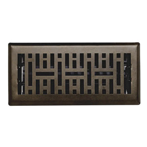 Sierra Grates Metro Steel Floor Register Durable Vent Cover - Metallic Bronze