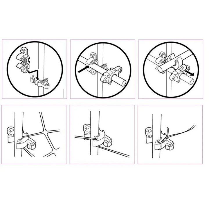 C-Bites Temporary Landscape and Event Fencing Kit - Plant Support