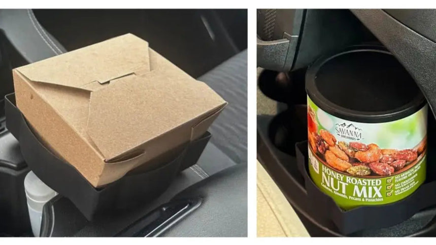 Travel Trable: Patented Food and Drink Holder Designed for Truck Drivers by a Truck Driver USA Made Compact Durable Made