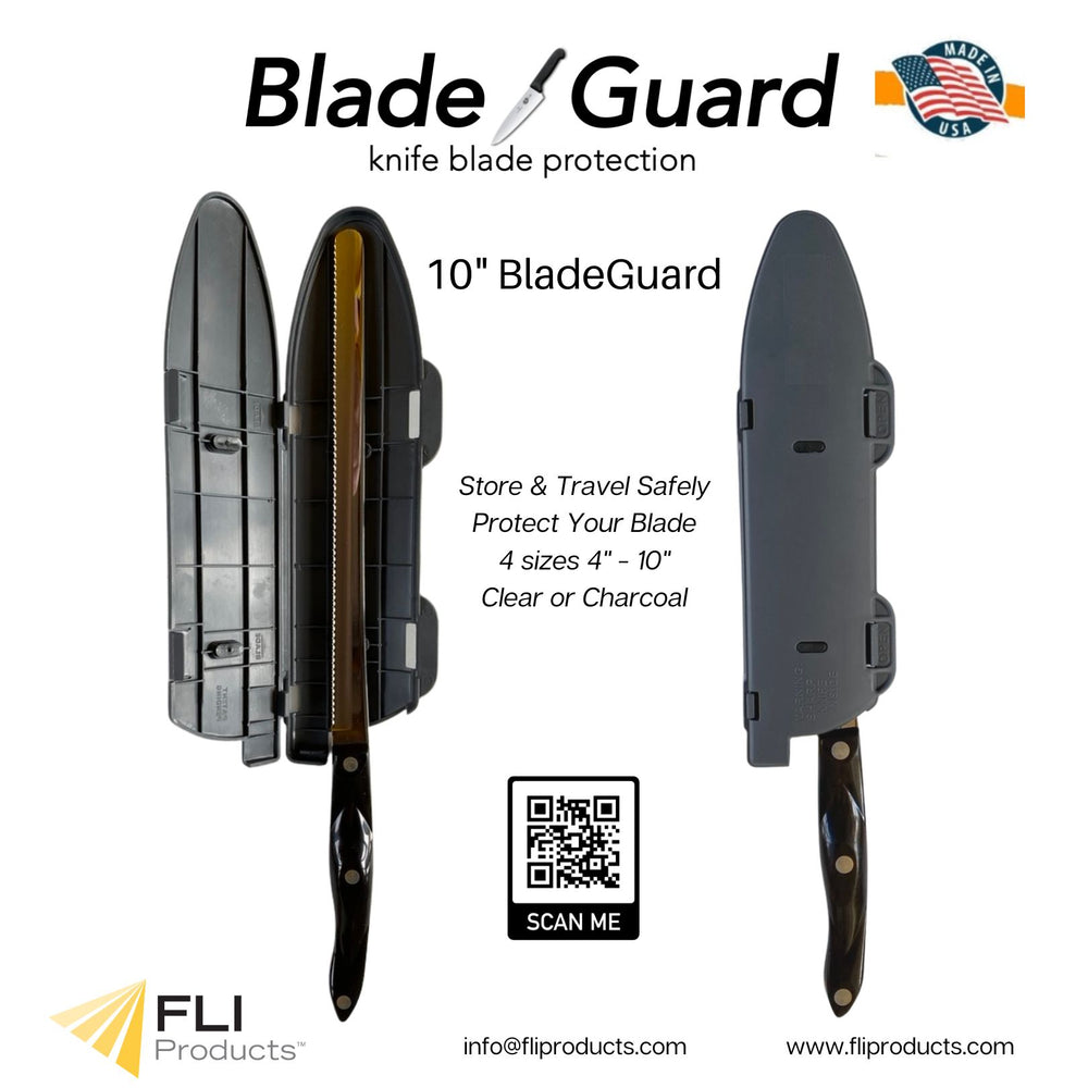 The BladeGuard KnifeSafe Knife Blade Protective Cutlery Cover and Edge Guard to Safely Store and Transport 4"-10" Knives