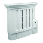 Image of IQ America Wireless Battery-Powered Greek Style Door Bell 1 Pushbutton 3 Melody Notes Westminster Chime  Volume Control 200 Foot Range White, highlighting its features and quality.