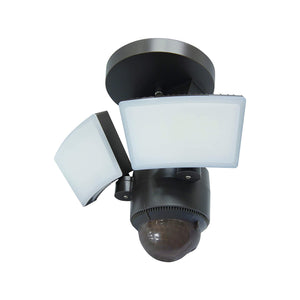 Image of Premium Product: Iq America Lm1811Bz Motion Security Flood Light 1100 Lumen 180 Degree 50 Detection Eave Wall Mount Bz, highlighting its features and quality.