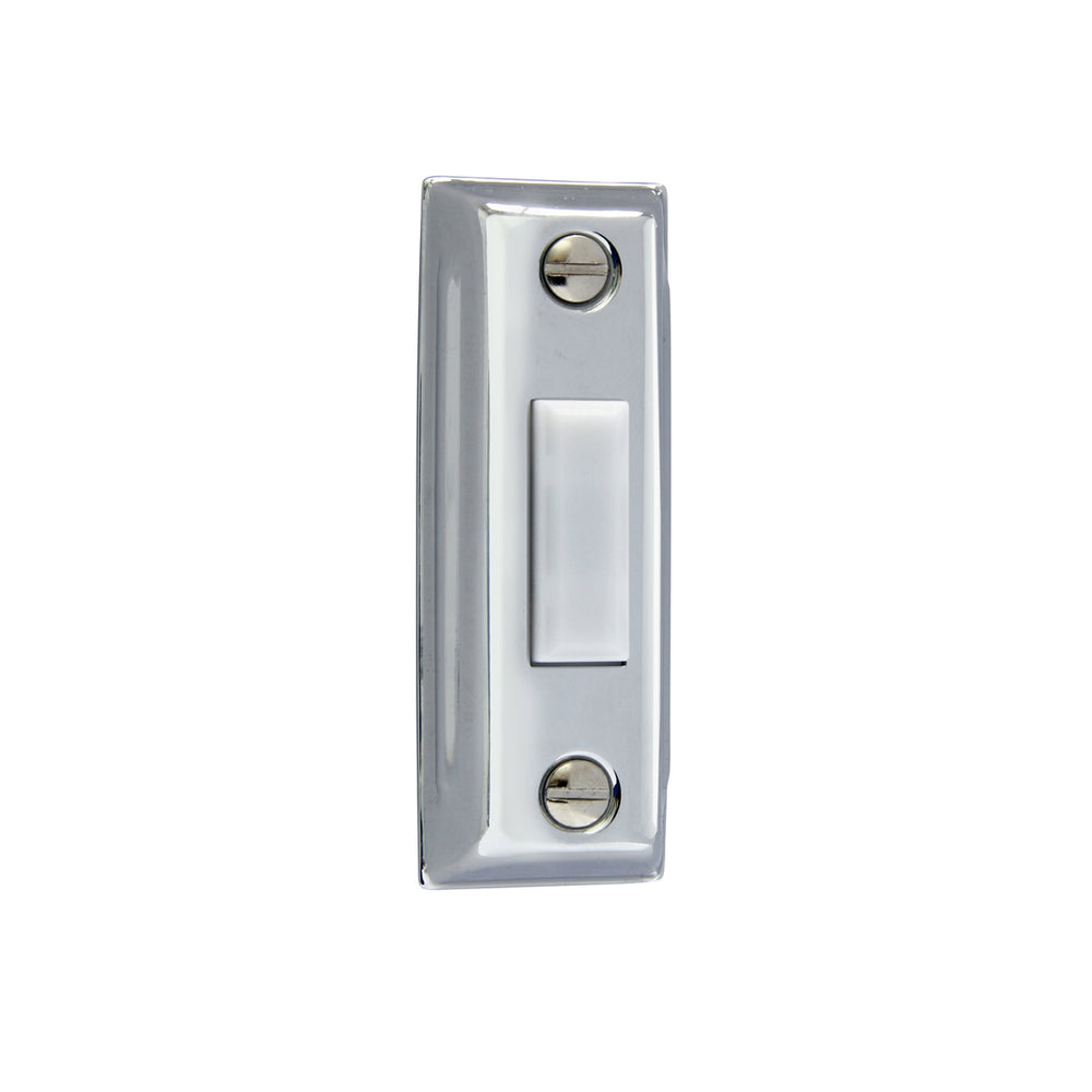 Image of IQ America DP1203  Wired Lighted Chrome Silver with White Pushbutton Doorbell, highlighting its features and quality.