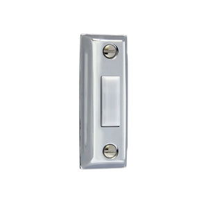 Image of IQ America DP1203  Wired Lighted Chrome Silver with White Pushbutton Doorbell, highlighting its features and quality.