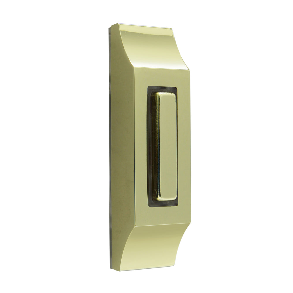 IQ America DP1232A  Contemporary Polished Brass Lighted Pushbutton Doorbell