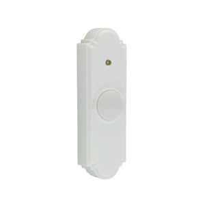 Image of IQ America WD6104A Wireless Doorbell Pushbutton Replacement Contemporary Slimline Non-lighted White, highlighting its features and quality.