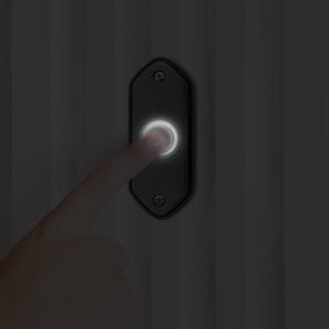 Image of Premium Product: Iq America Dp1212A Wired Pewter Contemporary Lighted Pushbutton Doorbell, highlighting its features and quality.