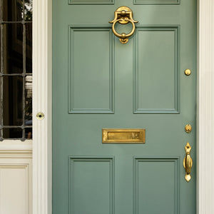 Image of Premium Product: Iq America Dp1605 Classic Round Unlit Pushbutton Brass Pushbutton Doorbell, highlighting its features and quality.
