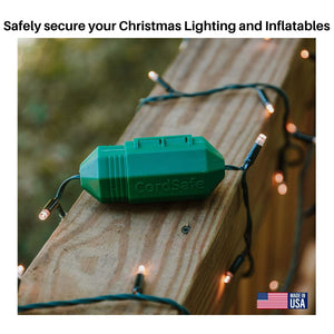 CordSafe PLUS Extension Cord Plug Protective Safety Cover, Water-Resistant Indoor Outdoor, Keep Cords Connected, For Patio Bistro String Lights Holiday Lights Christmas Lights Power Tools Fans