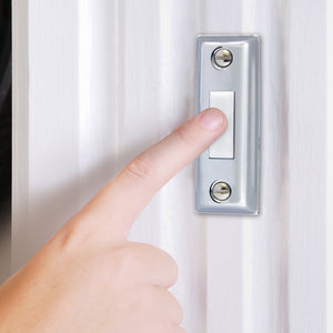 Image of Premium Product: Iq America Dp1203 Wired Lighted Chrome Silver With White Pushbutton Doorbell, highlighting its features and quality.