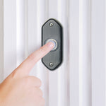 Image of Premium Product: Iq America Dp1212A Wired Pewter Contemporary Lighted Pushbutton Doorbell, highlighting its features and quality.