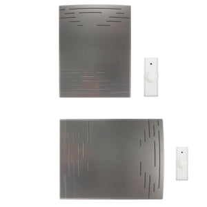 Image of Premium Product: Iq America Wd2810 Wireless Battery Operated Door Chime Kit Satin Nickel Cover And Pushbutton 8 Note Melody Westminster, highlighting its features and quality.