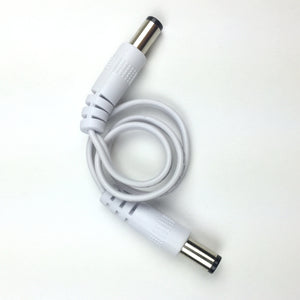
            
                Load image into Gallery viewer, Agilux 6 inch Male-Male DC Power Supply Barrel Connection Extension Cable Cord, with Barrel Connector 2.1 x 5.5mm White 2pk
            
        