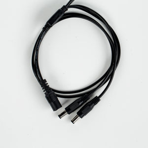Agilux 2.1mm x 5.5mm DC Power Cable Splitter - 2 Way