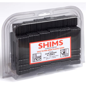 Image of Premium Product: Glazelock Snap Off Shim Stackable Horseshoe Plastic Flat Shims 1 7 8W With 5 8 Slot, highlighting its features and quality.