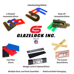 Image of Premium Product: Glazelock Flat Plate Shims Plastic 2 X 4 Sheets Of 12, highlighting its features and quality.