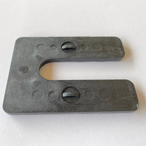 Glazelock Interlocking Shim 4", Square U-shaped Horseshoe Plastic 4"L  x 3"W with 7/8" Slot