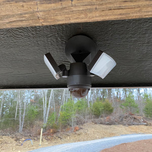 Image of Premium Product: Iq America Lm1811Bz Motion Security Flood Light 1100 Lumen 180 Degree 50 Detection Eave Wall Mount Bz, highlighting its features and quality.