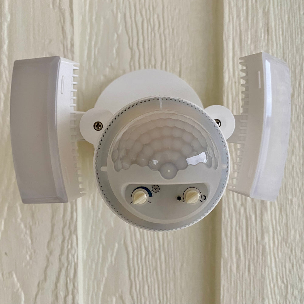 Image of Premium Product: Iq America Lm1811Wh Motion Security Flood Light 1100 Lumen 180 Degree 50 Detection Eave Wall Mount Wh, highlighting its features and quality.