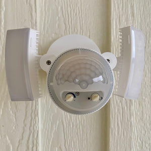 Image of Premium Product: Iq America Lm1811Wh Motion Security Flood Light 1100 Lumen 180 Degree 50 Detection Eave Wall Mount Wh, highlighting its features and quality.