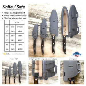 The BladeGuard KnifeSafe Knife Blade Protective Cutlery Cover and Edge Guard to Safely Store and Transport 4"-10" Knives