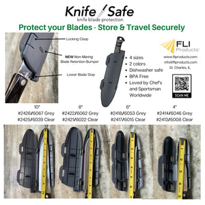 The BladeGuard KnifeSafe Knife Blade Protective Cutlery Cover and Edge Guard to Safely Store and Transport 4"-10" Knives