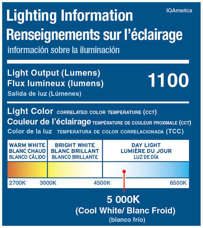 Image of Premium Product: Iq America Lm1811Bz Motion Security Flood Light 1100 Lumen 180 Degree 50 Detection Eave Wall Mount Bz, highlighting its features and quality.