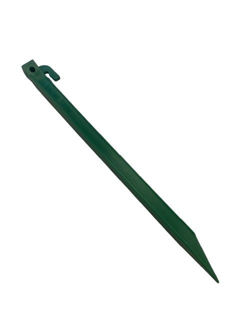 FLI Products Tent Canopy Garden Yard Stake DPTS6435, 11.5" Inch Durable ABS Garden Edging Fence Tent Stakes for Outdoor Camping, Gardening, Canopies, and Inflatable Christmas Decorations Tent Pegs 10pc Green