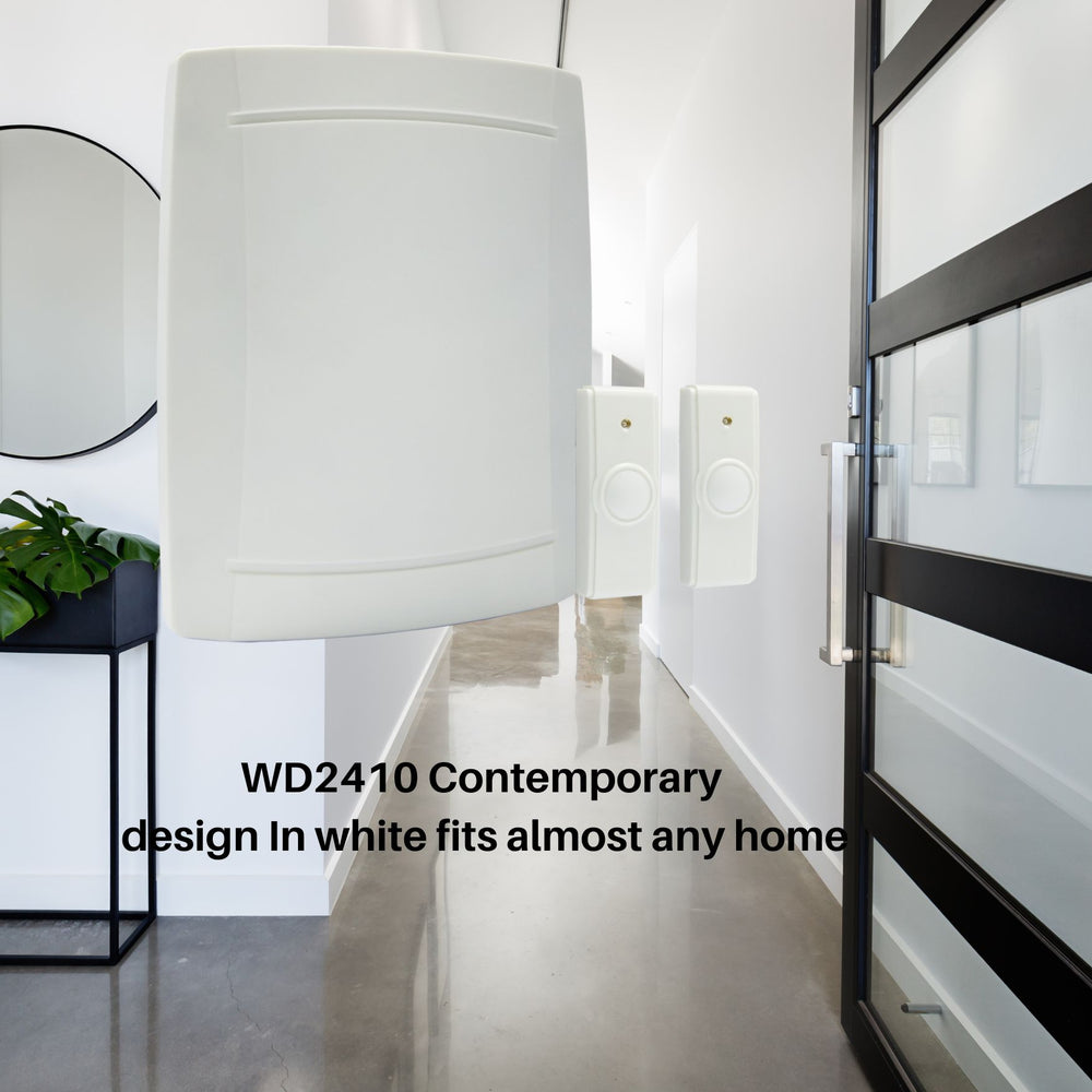 Image of Premium Product: Iq America Wd2410 Wireless Contemporary Westminster Battery Chime W 2 Pushbutton 8 Note Melody, highlighting its features and quality.