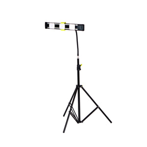 
            
                Load image into Gallery viewer, Agilux WL1843-02 2700 (3x900) Lumen 24V Portable LED Work Task Light, 36-68 inch Adjustable Stand, Adjustable  Gooseneck  attachment 18 inch Lumirail Black, 45W power supply
            
        